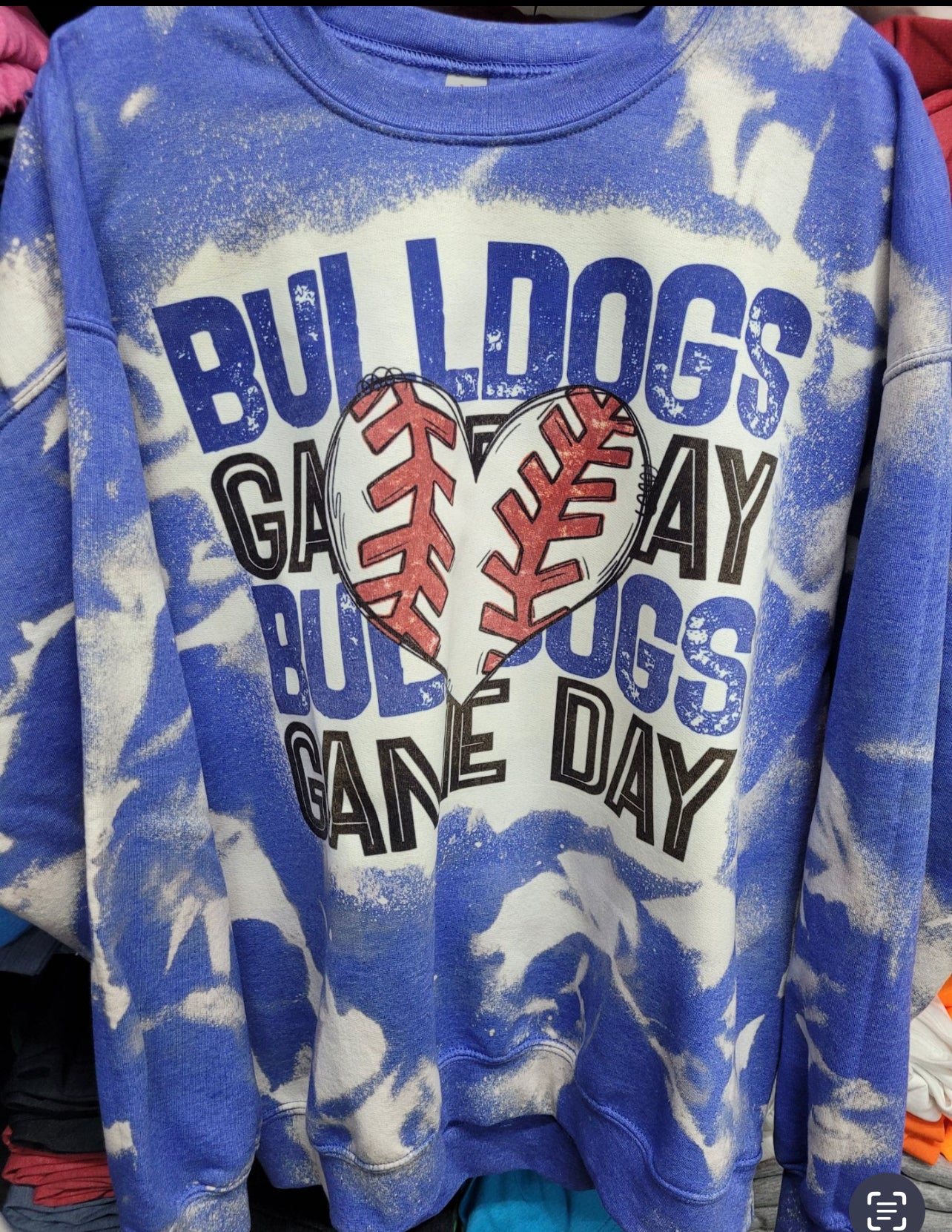 BULLDOGS GAME DAY BASEBALL SHIRT