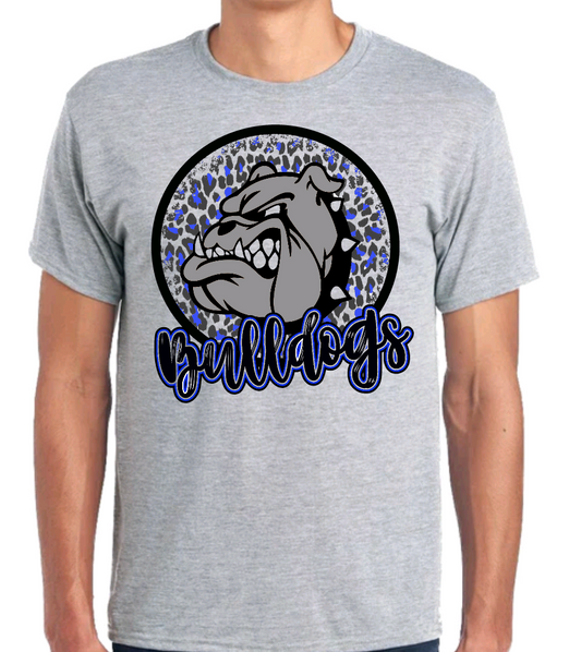 BULLDOGS CIRCLE LEOPARD SHIRT