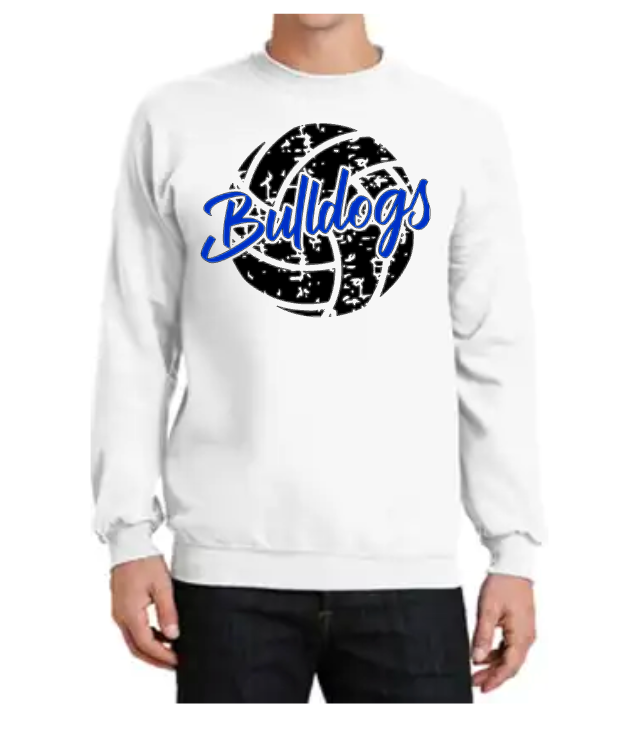 BULLDOGS DISTRESSED VOLLEYBALL SHIRT