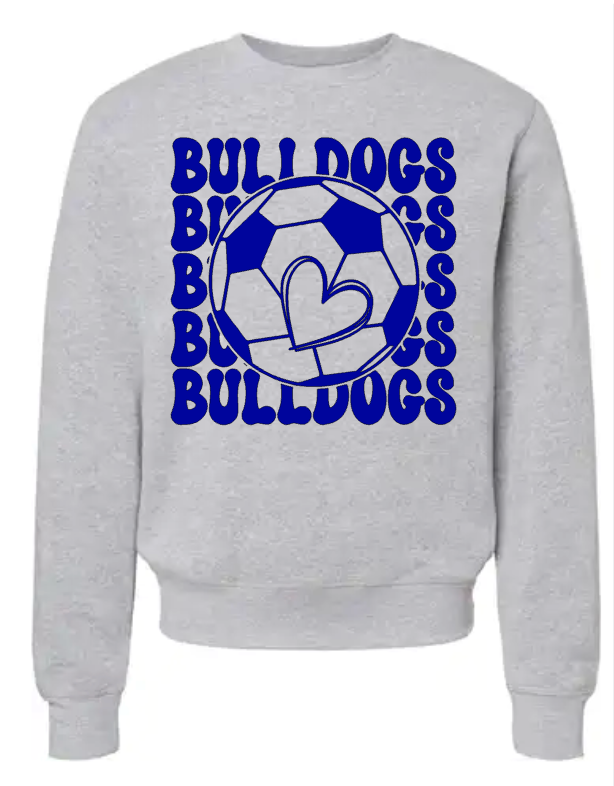 BULLDOGS SOCCER HEART SHIRT