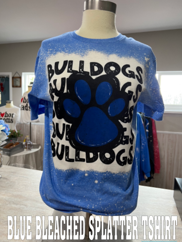 BULLDOGS PAW PRINT STAMP SHIRT